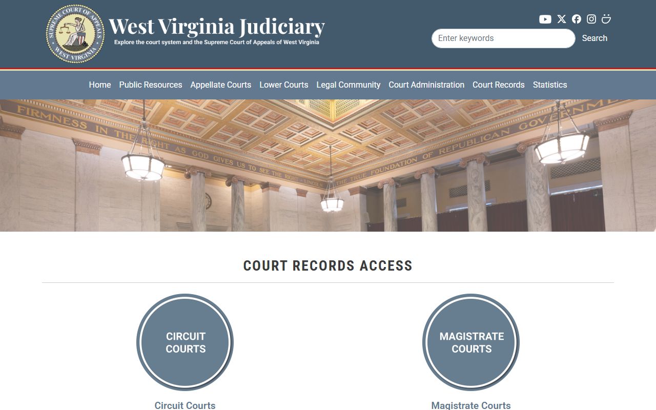 Jefferson County court records after arrest West Virginia court record access